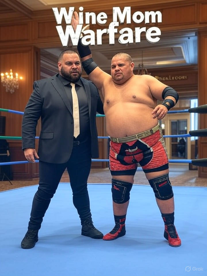 Wine Mom Warfare Poster