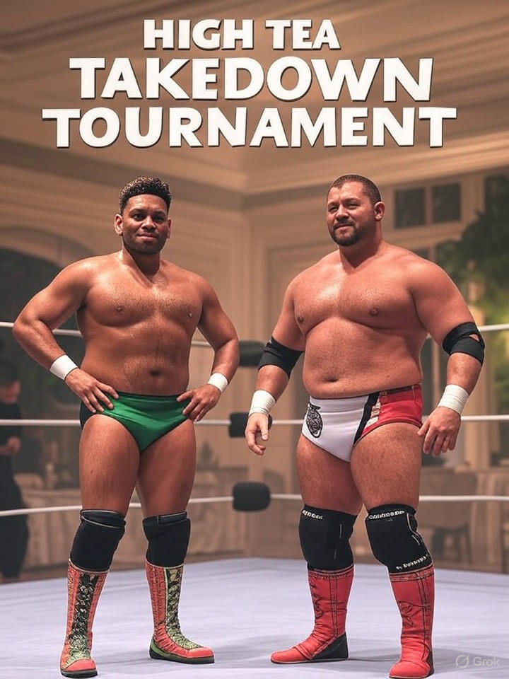 High Tea Takedown Tournament Event Poster